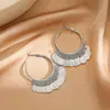 2025 Novo Brinco de Orelha de Alto Padrão com Senso de Nicho Moda Argola Grande Simples de Luxo Leve Brincos para Mulheres