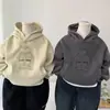 Sudadera con capucha y forro polar para niño Todo en uno de forro polar Otoño/Invierno Jersey 2026 Estilo Nuevo Pequeño/Mediano Niños Dibujos Animados Bonito Superior Moderno