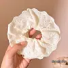 Goma para el pelo tipo scrunchie oversized de estilo coreano con múltiples capas, liga para el pelo de estilo perezoso, cuerda para coleta, accesorio para el pelo de alta gama