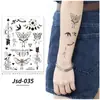Tatuaje Temporal Negro Único Chino Transfronterizo de Amazon Pegatina Facial Personalizada Pegatina para Brazo Tatuaje Avanzado para Clavícula