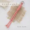 Estilo Coreano Personalidad Ins Popular en Internet Color Lanyard Colgante Corto Colgante Bolsa Bolsa de Cuerda Corta Llavero Colgante de Bolsa