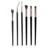 Venta Directa de Fábrica: Set de 6 Pinceles para Ojos: Pincel Delineador de Hoja, Pincel para Cejas, Pincel para Sombras, Pincel de Detalle, Pincel para Aegyo-Sal, Pincel Plano/Inclinado para Cejas en Stock