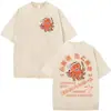 Camiseta Gráfica Divertida Polvo Bêbado Osaka Dotonbori Lavagem Vintage Japão Harajuku Manga Curta Unissex Algodão