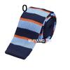 Corbata de lana tejida para hombre, estilo coreano, para negocios, bodas, novios, estrecha y plana.