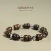 Pulseira de Cabaceira Multi-Tesouro, Pulseira de Contas Budistas de Sândalo, Joia Unissex Estilo Chinês Novo para Manusear e Brincar