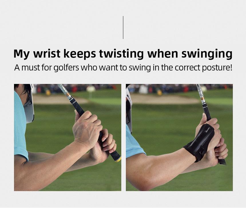 跨境新款高尔夫护腕带 新手纠正套 姿势纠正器练习用品手臂固定