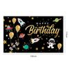 Amazon Tema Oro Negro Banner de Cumpleaños Fiesta Foto Fotografía Fondo Bandera Fabricante Venta al por Mayor Fiesta de Cumpleaños