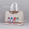 Saco de presente de Natal para comércio exterior saco não tecido revestido impressão colorida grande sacola de compras portátil em estoque atacado personalizado