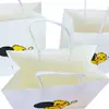 Sacolas de Papel Kraft, Sacolas de Tecido de Papel, Sacolas de Presente Personalizáveis, Sacolas Pequenas para Embalagem de Pão, Sacolas de Embalagem Portáteis para Levar (Bolo, Leite com Chá)