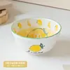 Tazón Ins de Aspecto Elevado Vajilla Creativa Espesado Anti-quemaduras Bol de Arroz Bol de Postre Dibujos Animados Lindo Popular Combinación de Tazones