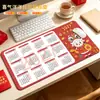 Mouse Pad de Borracha Natural Antiderrapante Extra Grande Espessado Borda Travada Empresa de Publicidade Grande Pad de Mesa Fabricante Em Estoque Calendário
