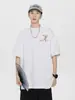 Nueva Camiseta Bordada Estilo Chino para Hombre, Verano Estilo Nacional Retro Pareja Manga Corta Marca de Moda Fresca Casual Versátil Top