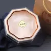 Caja de Empaque Octagonal de Oro Rosa de Ginseng Americano Caja de Plástico Morel Cara Universal Cáscara de Mandarina Americana Nido de Pájaro Caja de Regalo