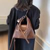 Mochila Feminina de Luxo Retrô Grande Capacidade 2024 Nova Mochila Versátil Bolsa de Ombro Multifuncional Bolsa Tote