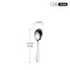 Cuchara de Acero Inoxidable 304, Cuchara Doméstica, Cuchara para Sopa, Cuchara Pequeña para Sopa Dorada Engrosada, Cuchara Redonda Grande, Engrosada y Duradera