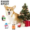 Juguete de Vinilo para Perro Forma de Reno Navideño Muñeco de Nieve Pingüino Juguete Sonoro Juguete de Pelota Limpiadora de Dientes para Mascotas