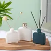 100ml 200ml Frasco de Aromaterapia Frasco de Aromaterapia Sem Chama de Aparência Sofisticada Frasco Volátil de Rattan Frasco de Aromaterapia Quadrado Plano Frasco Vazio para Casa