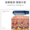 Peine Eléctrico de Masaje Transfronterizo en Stock con Vibración de Luz Roja y Azul para el Cuidado del Cabello, Peinado, Masaje del Cuero Cabelludo y Salud Capilar