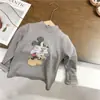 Roupas Infantis Coreanas para Meninos e Meninas, Primavera e Outono, Jeans de Cintura Alta com Estampa de Leopardo Cinza, Pierna Larga, Solto, Estiloso e Fashion, Exportação