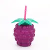 Nuevo Vaso de Plástico PP Desechable con Forma de Piña para Bebidas de Verano en la Playa Botella para Jugos Fiesta Forma de Fruta Vaso de Agua