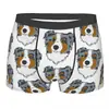 Dropshipping com Fotos Pode Ser Transformado em Cueca Boxer Masculina Elástica Confortável Respirável Estampada com Gato 3D para Animais de Estimação e Cachorros