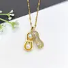 Colar Feminino de Aço Inoxidável Joias Nicho Versátil Pingente de Cobre Elegante Corrente para Clavícula Joias Corrente Leve de Luxo