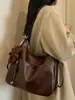 Bolsa tote retrô de alta qualidade para mulheres, grande capacidade, mochila versátil, nova moda 2026, bolsa de ombro e bolsa transversal versátil