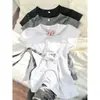 Camiseta Blanca de Manga Corta con Cuello Redondo para Mujer, Nuevo Estilo Verano 2026, Corte Ajustado, Top Estilo Deseo Puro, Manga Media