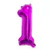 Globos de Papel de Aluminio Decorativos de Color Rojo Rosa con Temática de Belleza, Letras A-Z, Números 0-9, Combinación de Cumpleaños, Transfronterizos, 16 pulgadas