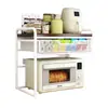 Estante de especias para microondas de cocina, estante de almacenamiento extraíble multicapa engrosado, organizador de encimera para arrocera y horno, un artículo imprescindible para el almacenamiento del hogar
