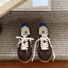 Zapatillas de entrenamiento alemanas con cordones, modelo nuevo 2026 para primavera y otoño, zapatillas retro europeas y americanas de bloques de color con suela plana
