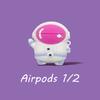 Adecuado para Apple AirPods 1ª/2ª Generación Funda Protectora de Auriculares de Dibujos Animados Funda Protectora para Auriculares Bluetooth Inalámbricos Anti-Caída