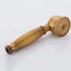 Chuveiro de Mão Estilo Europeu Vintage Todo em Cobre Preto Puro Latão Antigo Cabeça Pequena de Spray Chuveiro Único