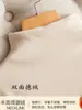 Camiseta básica de cuello alto de terciopelo doble cara para mujer, otoño e invierno, forrada de polar, engrosada, elegante, de alta gama, top cálido