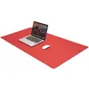 Alfombrilla de ratón de cuero de color sólido tamaño extragrande para escritorio de oficina alfombrilla de escritorio logo publicitario grande para prueba de mapas alfombrilla de cuero venta al por mayor