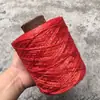 Venda Direta da Fábrica Fio Iridescente Oco com Fio de Ouro e Prata DIY Crochê Tricô à Mão Cabeça de Ursinho de Pelúcia Acessório de Cabeça Leidezhuzhu