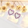 Nuevos Pendientes Minimalistas y Dulces con Circonita de Colores, Elegantes y de Alta Gama, Pequeños y Delicados Accesorios para Orejas de la Fábrica de Origen