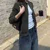 Chaqueta de punto tipo cárdigan con textura de gofre transfronterizo y cuello alto, nuevo suéter versátil con cremallera para mujer de otoño e invierno, moderno