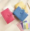 Amazon Especializada em Cadernos de Macaron com Padrão de Avestruz, Bolsas com Zíper para Fichário A6, Diários de Orçamento de Dinheiro, Atacado