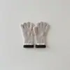 Guantes Qiunan para Niños Otoño e Invierno Niños y Niñas Guantes de Cinco Dedos con Bloques de Color Cálidos y a Prueba de Frío Guantes para Dedos de Bebé