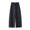 Pantalones casuales de cintura alta a la moda hechos a medida para mujer, nuevo estilo otoño 2026, holgados, adelgazantes, fluidos, versátiles, con sentido de diseño