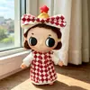 Solo Ropa de Muñeca Adecuada para Muñeca Nyota Little Moments Serie 15cm Ropa de Muñeca de Repuesto Conjunto de Vestido Cuadros Corazón Lindo