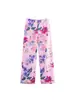 2025 Estilo Europeo y Americano Transfronterizo Patrón Floral Transfronterizo Amazon Verano Top Corsé con Cinturón + Pantalones