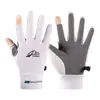 Guantes Finos de Protección Solar de Verano para Hombre, Ciclismo, Conducir, Pesca, Deportes, Guantes sin Dedos Transpirables, Venta al por Mayor, Guantes con Pantalla Táctil para Mujer
