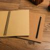 2026 Diário Criativo Retrô Papel Kraft Espiral Caderno de Folhas Soltas Livro de Desenhos Caderno de Esboços em Branco para Desenhos e Rabiscos