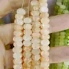 Cuentas de Ábaco Teñidas al Agua de 8x5 mm, Cuentas de Vidrio que No se Desvanecen, Cuentas Sueltas de Vidrio, Materiales para Joyería de Pulseras, Venta al por Mayor para Manualidades con Cuentas