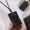 Bodhisattva Ajedrez Carvado de Madera de Águila 461 Colgante Unilateral Marca Zaki Estilo Chino Juguete de Madera de Mano para Colgar en el Cuello