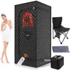 La Caja de Vapor Más Popular de Amazon en América del Norte, Caja de Sauna de Cuerpo Completo para el Hogar Transfronteriza, Vaporizador de Sudor Portátil Plegable