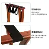 Estante de equipaje para suite de hotel de madera Estante de almacenamiento moderno Estante de equipaje plegable Estante de equipaje de madera maciza Portátil