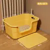 Bandeja para Gatos Extra Grande, Inodoro para Gatos Antisalpicaduras, Bandeja para Gatos Abierta Enorme, Bandeja para Gatos Gigante Extra Grande